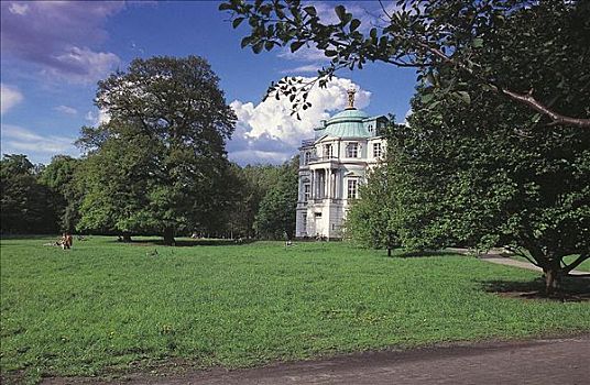 宅邸,观景楼,1788年,巴洛克风格,宫殿广场,夏洛滕堡宫,柏林,德国,欧洲