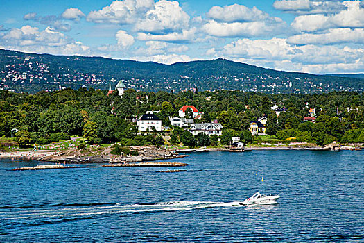 风景,奥斯陆,奥斯陆峡湾,挪威南部,挪威,斯堪的纳维亚,欧洲