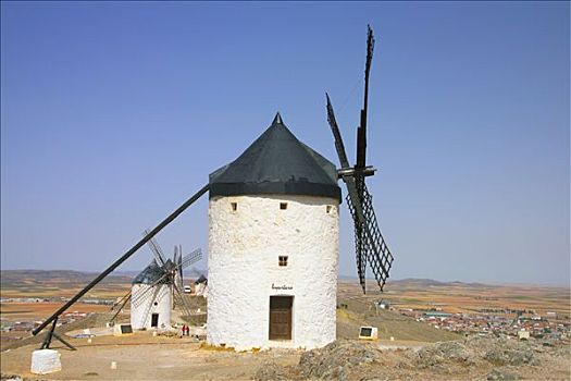 风车,康斯艾格拉,托莱多省,西班牙