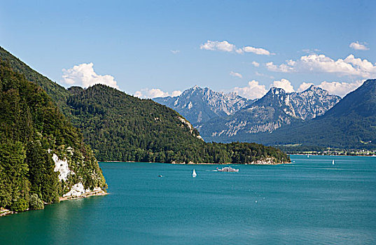 湖,萨尔茨卡莫古特,萨尔茨堡州,奥地利,欧洲