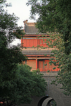 北京宛平古城门楼