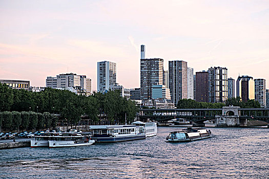 赛纳河,河,巴黎,法国