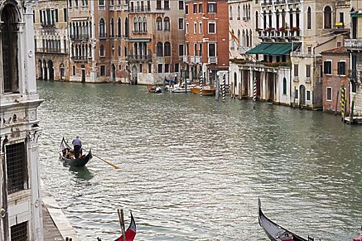 建筑,运河,大运河,威尼斯,意大利