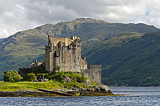 艾琳多南古堡,西部,风景,多尼,苏格兰高地,苏格兰,英国,欧洲