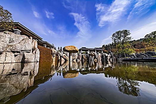 江苏省南京市银杏湖公园园林建筑景观