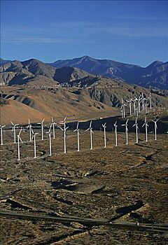 风电场,涡轮,白浪,加利福尼亚