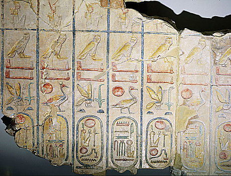局部,清单,国王,埃及,寺庙,拉美西斯二世,阿比杜斯,中心