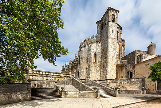 城堡,圣殿骑士,联合国文化遗产,托马尔,圣塔伦,地区,葡萄牙,欧洲