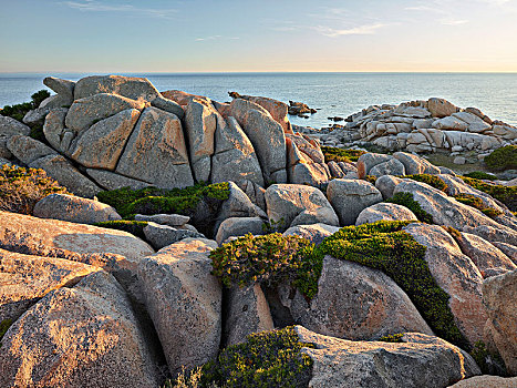 岩石构造,自然保护区,靠近,南科西嘉省,科西嘉岛,法国