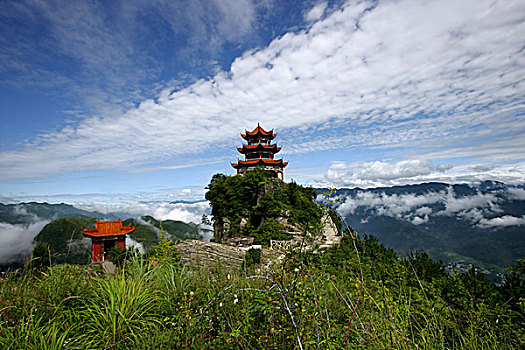 巫溪云台山云台寺钟楼与观音阁