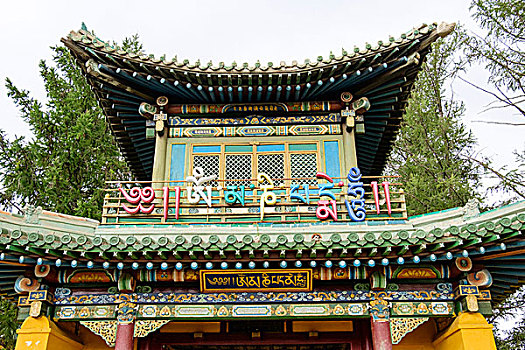 亞洲,蒙古,烏蘭巴托,寺院,大門,入口