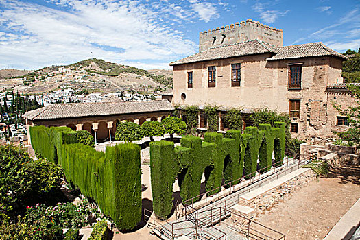 建筑,城堡,阿尔罕布拉,格林纳达,格拉纳达,安达卢西亚,西班牙