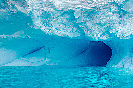 南极蓝色冰山