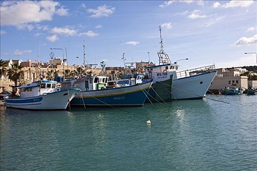 渔船,马尔萨什洛克,马耳他,欧洲
