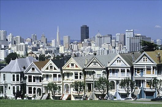 美国,加利福尼亚,旧金山,房子,建筑,背影