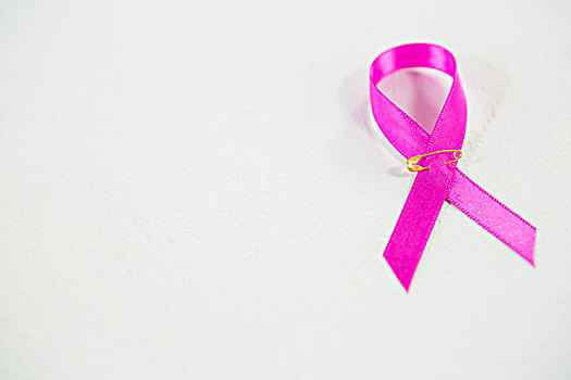 俯拍,粉色,乳腺癌,带,白色背景,背景