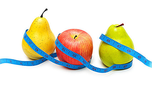 梨,苹果,水果,节食,概念