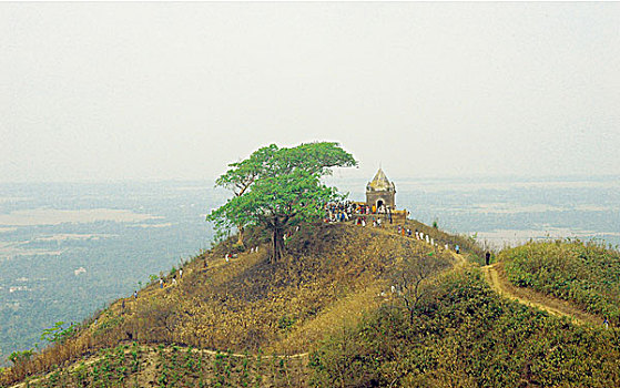 庙宇,湿婆神,山,孟加拉,2005年