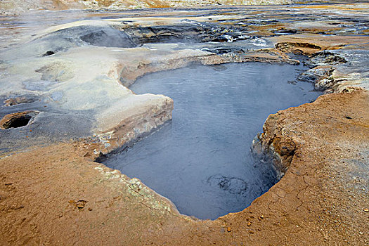 地点,卡拉夫拉,火山,区域,米湖,北方,冰岛,欧洲