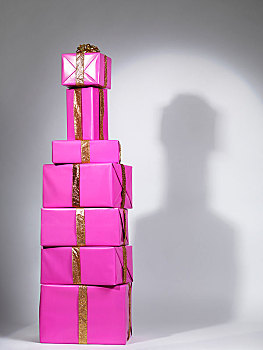 堆,粉色,礼盒,一堆,形状,酒,瓶子