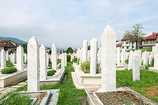 墓地,萨拉热窝,波斯尼亚,黑塞哥维那,欧洲