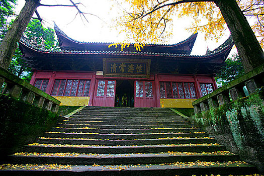 重庆北温泉的温泉寺