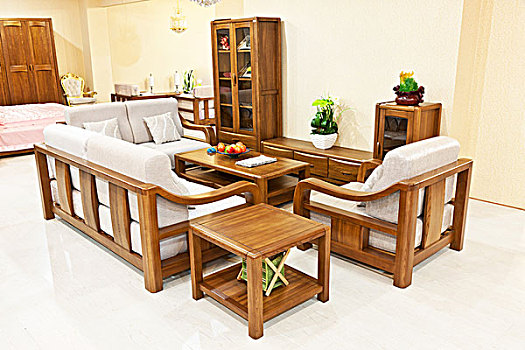 实木家具,客厅