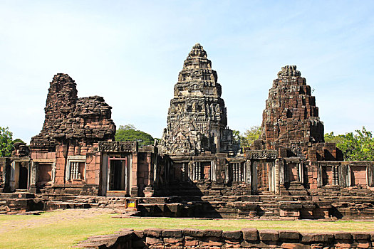 风景,历史,城堡,省,泰国,高棉,建造,吴哥,时期,北方