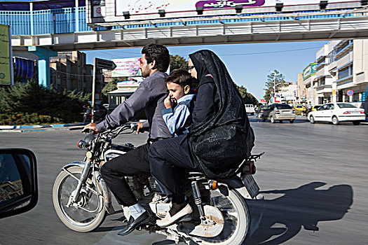 伊朗,城市,家庭,摩托车