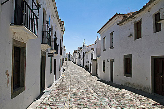 葡萄牙,蒙萨拉什,街道,中世纪,城镇