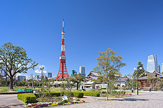 东京塔,公园