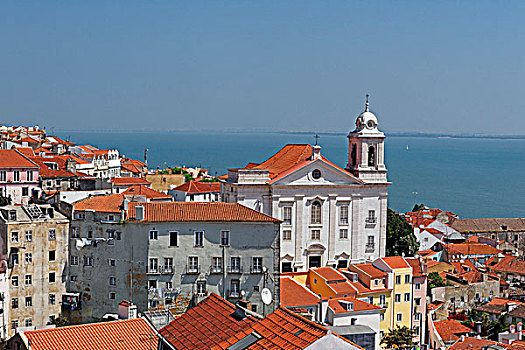 教堂,阿尔法马区,里斯本,葡萄牙,欧洲