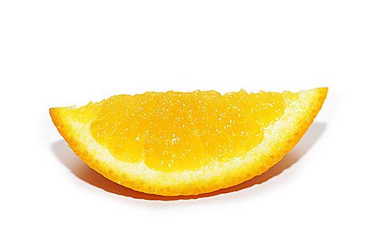 橙子片,隔绝,白色背景
