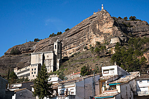 大教堂,岩石,西班牙