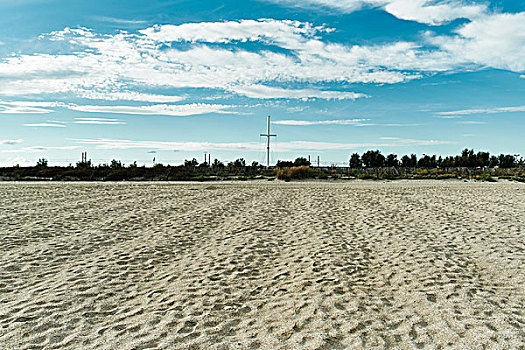 沙子,海滩,蒙彼利埃,法国