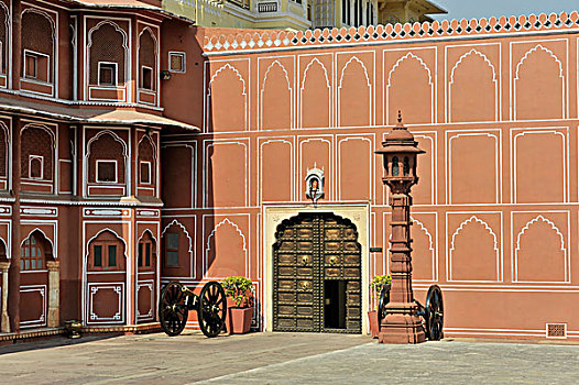 城市宫殿,斋浦尔,拉贾斯坦邦,北印度,印度,南亚,亚洲