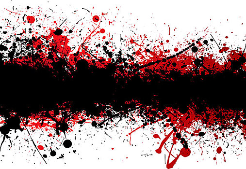 血,红色,墨水,黑色,抽象,旗帜