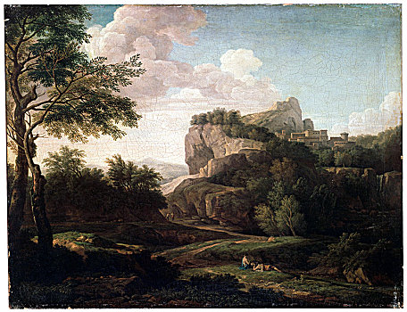 风景,迟,17世纪,18世纪,艺术家