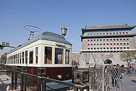 有轨电车,前门,北京,中国