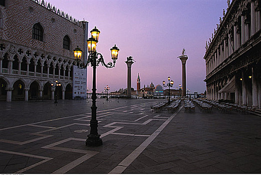 路灯,圣马科,威尼斯,意大利