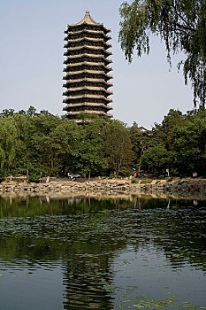 北京大学内水塔说明