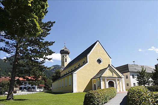 教区教堂,上巴伐利亚,德国,欧洲