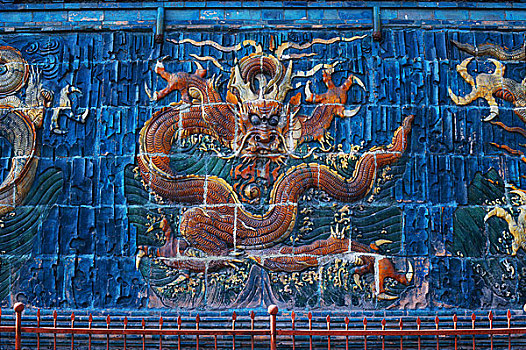 善化寺五龙壁其中一条龙