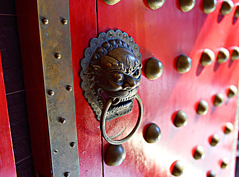 中式大门门环门钉