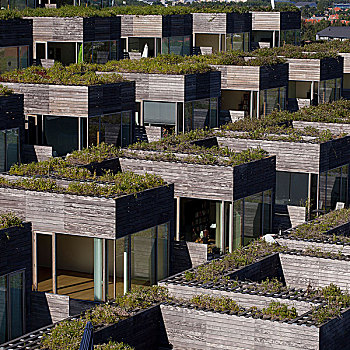 两个,大,公寓,设计,2004年,2005年,哥本哈根,丹麦