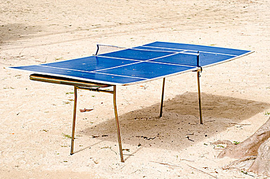 乒乓球,桌子,海滩