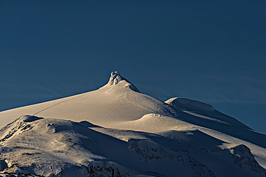 雪,顶峰,韦斯特兰德,冰岛,欧洲