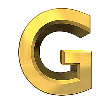 金色,字母g