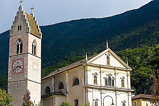 教堂,尖顶,意大利,欧洲
