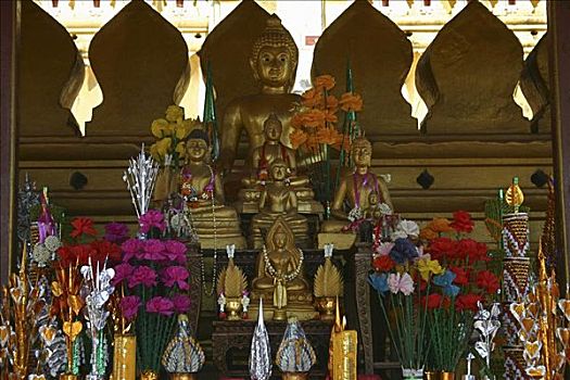 雕塑,佛,庙宇,佛教寺庙,万象,老挝